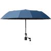 AwnsIMfreien Ombrello da Sedia Portatile con Clip, Parasole Regolabile a 360° con Morsetto per sedie da Spiaggia, da Campeggio e da Esterno, Diametro 45, 28 Pollici Blu, ombrellone da Sedia