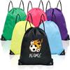Novalith 20-500 Pezzi Sacchi con Coulisse Personalizzati, Zaini con Logo e Testo,Gadget Pubblicitario Aziendale Omaggio Clienti, Perfetta per Allenamento e Fitness all'Aperto, Confezione all'ingrosso (Stile 3)