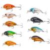 Generic Set da 9 Crankbait Galleggianti 4,5 cm 3,8 g, Mini Esche Rigide da Pesca