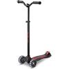 Micro Maxi micro™ Deluxe Pro LED, l'originale, monopattino per bambini dai 5 ai 7 anni, manubrio regolabile in altezza, 5, 6, 7 anni (nero rosso)