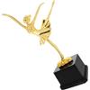 SWOOMEY Premio di Danza Classica Oro in Plastica Statua Ballerina Delicata e Realistica, Senza Bave e Lunga Durata, per Competizioni e Feste