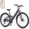 ENGWE Bici Elettrica da Uomo con Batteria da 36V 10Ah, Bici Elettrica con supporto di coppia, cambio a 7 velocità con APP e Bluetooth, motore a rotore interno fino a 100km (Grigio)