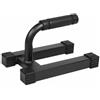 Gralara Steel Push Maniglie Flessioni Barre Parallele Supporto Piegamenti Costruzione Resistente Fino a 200 Kg Impugnature Assorbi Sudore Base Antiscivolo Adatte a Circuiti Corpo Libero Casa