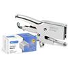 Rapesco 1305 Cucitrice a Pinza per Alti Spessori HD-73 e 2000 Punti, Cromo
