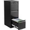 Garvee Cassettiera Portadocumenti 3 Cassetti con Serratura - Armadietto Verticale in Metallo, Compatibile Lettera/Legale/A4/F4, Struttura Robusta, Mobile Classificatore