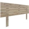 DHOME Testiera in Legno Riciclato DM con Gambe Stile Pallet Orizzontale Letto Pallet Supporti inclusi(Quercia, 160cm)