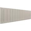 DHOME Testiera in Legno Riciclato DM Stile Pallet Verticale Letto Pallet Ferramenta Inclusa (135cm, Finitura Lino)