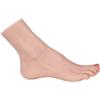 Vnmcry Modello di Piedi in Silicone Dimensione Reale per Uomo e Donna Morbido e Flessibile Manichino per Esposizione Scarpe Sandali e Calze (Destra, Piede Donna, Beige)