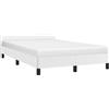 vidaXL Giroletto con Testiera senza Materasso Bianco 120x200 cm