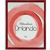 BIRAPA Cornice portafoto Orlando 21 x 29,7 cm, in legno massello rosso con vetro sintetico da 1 mm