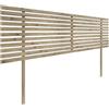 DHOME Testiera in Legno Riciclato DM con Gambe Stile Giapponese Letto Pallet Supporti inclusi (160cm, Quercia)
