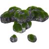 GALPADA Set di Pietre Finte Coperte di Muschio per Decorazioni da Giardino Fatato e Paesaggio, Versatili in Schiuma per Copertura Superfici e Risparmio