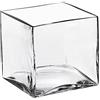 SWEET HOME Vaso a cubo in vetro trasparente cod.VA00388ZZ cm 20x20x20h by Varotto & Co.