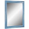 Online-GalleryKing Online GalleryKing TheMIRROR - Specchio con cornice in vero vetro cm, realizzato su misura, colore azzurro, ad esempio come specchio da corridoio, da salone, ecc., legno MDF, specchio., Azzurro