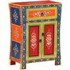 vidaXL Credenza Dipinta a Mano 54x30x74 cm Legno Massello di Mango