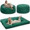SEERFashion Puff Poltrona Sacco Gigante XXL, 2 in 1 Pouf Sacco Si Trasforma in Pouf Letto, Qualità Sartoriale, Bean Bag Per Sedersi Ergonomico, Fodera Lavabile, Puff Per Adulti, Con Imbottitura