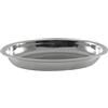 MAURY'S IL NUMERO UNO DEL RISPARMIO Maury's Vaschetta Contenitore, In Acciaio Inox, Con pratica Forma Ovale, Ideale per Ogni Utilizzo In cucina (30 cm)