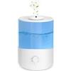 Romon Umidificatore Ambiente 2.5L Bianco, fino a 28 Ore, Diffusore di Oli Essenziali, Umidificatores Ambiente per Aromaterapia, Spegnimento Automatico, Top Fill, Ugello a 360° per Piante Soggiorno