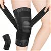 Fefod Ginocchiera Ortopedica regolabile, Tutore Ginocchio a Compressione Ginocchiere Palestra, Antiscivolo Fascia Ginocchio Ortopedica per Artrosi Ginocchio, Menisco Lesionato, Sportiva