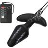 AMAZBEE Plug anale elettrico in silicone per uomini e donne Plug anale indossabile con base a T Plug anale affusolato Sex toy per massaggio prostatico (Host,1)
