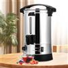 Fiqops Bollitore per vin brulé, 8 l, con rubinetto termostato, 1500 W, in acciaio inox con indicatore del livello dell'acqua, bollitore per vin brulé, temperatura regolabile da 30 a 110 °C, macchina