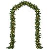 Casaria Ghirlanda Natalizia 10m 200LED Luci Natale Telecomando Luce Bianca Calda Interno Esterno