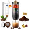 Astur Group Macchina da caffè portatile a capsule, caffettiera multicapsule e macinata, macchina per caffè a capsule, scaldacqua portatile, batteria ricaricabile USB, ideale per viaggi, campeggio e
