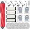 Rrochio Kit di Accessori per roborock QV 35A, Set Ricambi per Robot Aspirapolvere QV 35S, QR598, QR798 con 4 Filtri Hepa, 6 Panni, 4 Sacchetti, Spazzola Principale e 4 Laterali (21 Pezzi)
