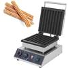 PAILON Macchina elettrica Commerciale per Churro, per 8 fette di Churros spagnoli, Temperatura Regolabile, Piastra riscaldante Antiaderente, per Colazione, Snack, Dessert