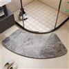 Morbuy Tappetino Doccia Curvo in Diatomite, Tappeto Bagno Super Assorbente ad Asciugatura Rapida Antiscivolo Lavabile per Box Doccia Angolare (Marmo,45x90cm)