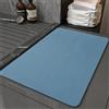 Hixingo Tappeto da Bagno in Diatomite, Tappeto Bagno Cucina Antiscivolo, Moderno Colori solidi Tappetino Assorbente e Asciugatura Rapida, Tappetino per Doccia e Ingresso (Blu,50x80cm)