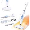 Bowose Pulitore a vapore Shark mop per pavimenti duri, pulitore a vapore elettrico, pulitore a vapore per pavimenti bagnati e asciutti con 2 panni lavabili, detergente per pavimenti in laminato
