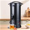 Fiqops Bollitore per vin brulé, 1800 W, con rubinetto termostato, in acciaio inox con protezione contro il surriscaldamento, temperatura regolabile da 30 a 110 °C, macchina per bevande calde