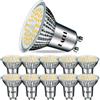 EACLL GU10 LED 4000K 10W Sostituisce la lampadina alogena da 140 W, confezione da 10. Bianco neutro 1050 Lumen, AC 230 V Faro senza sfarfallio, angolo di illuminazione 120°, non dimmerabile Ø50xH53mm