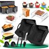 Dictien Teglie in Silicone per COSORI Dual Blaze 8,5L - 21 Pezzi | Inclusi Accessori in Silicone Riutilizzabili, Griglia, Stampini per Toast in Silicone, Stampi per Muffin, Ecc