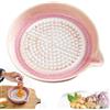 Generico Piatto grattugia per aglio - Piatto grattugia in ceramica (Rosa) | Crea una pasta fine da aglio, formaggio e agrumi; facile da pulire, è uno strumento da cucina versatile per l'uso