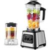QUUGAR 2L Blender e 500 ml frullatore frullatore, 15 velocità, frullatore professionale (bianco)