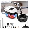 Julymoda Pulitore a Vapore Portatile 2500W con Serbatoio 1.6L, Pistola a Vapore 3 Bar 3 Livelli Regolabili con 14 Accessori per Pavimenti Cucina Divano Auto Vetri