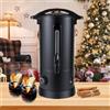 Daromigo Bollitore per vin brulé, 10 l, 1800 W, con rubinetto termostato, in acciaio inox con protezione contro il surriscaldamento, bollitore per vin brulé, temperatura regolabile da 30 a 110 °C,