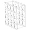 Melbolda Portarotolo in vinile acrilico, supporto rimovibile per carta regalo Cricut, organizer trasparente per rotoli e lime in vinile a trasferimento termico (32 fori)