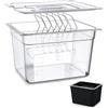 KitchenBoss Contenitore Sous Vide 11L con Coperchio e Griglia