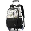Amythe Zaino Trolley Ragazzi 10-24 Anni - Cartella con Ruote 6 Ruote per Scuola Media e Superiore - Grande Zaino Casual da Viaggio per PC 15.6 Pollici - Rientro a Scuola e Natale