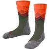FALKE TK2 Trend Kids K So lana filo funzionale spessi antivesciche 1 paio, Calzini da escursionismo Unisex Bambini, Verde Olive 7830, 31-34