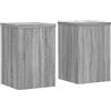 vidaXL Supporti per Piante 2 pz Grigio 20x20x30 cm in Multistrato, Supporto per Fiori, Porta Fiori, Supporto per Piante da Interno, Porta Piante