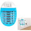 Rakiuty Lampada Antizanzare Elettrica,Lampada Antizanzare UV,Lampada Antizanzares Plug in,Zanzariera Elettrica con Luce,One-Plug in Mosquito Killer,per Casa Giardino Interno Esterno Cucina Soggiorno (Blu)