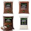 CLOROPHILLA Kit Drenaggio per Piante - Lapillo Vulcanico 3-5 mm + Lapillo 5-10 mm, Fibra di Cocco Naturale 2L, Marmo Bianco 7-12 mm - Substrato Completo per Vasi, Orto e Piante da Interno (KIT 10L X4)
