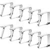 Newaner 10 pezzi piccolo ferma tovaglia da tavola Inossidabili, fermatovaglia da esterno flessibili mobile, clip ganci per tovaglie per tavolo da giardino 0-3cm, tavolo da pranzo famiglia ristorante