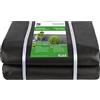 GardenMate 2m x 15m Telo per Pacciamatura 150 g/m² - Telo Antistrappo Contro Le Erbacce - Elevata stabilizzazione ai Raggi UV - Permeabile - 2m x 15m = 30 m²
