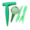 SEIWEI Set di 4 distributori di semi regolabili, 5 modalità di semina manuale per piante da giardino, seminatrice per semi, pistone con impugnatura a pistola, estensore per trapianto, divaricatore