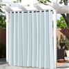 Hiseng Tende per Gazebo Impermeabile, 1 Pezzi Tende da Esterno con Anelli Tenda da Esterno Oscurante per Balcone GiardinoTerrazzo Veranda Gazebo e Finestre Esterne (132x182cm,Grigio-Blu)